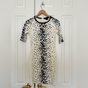 French connection animal print dress